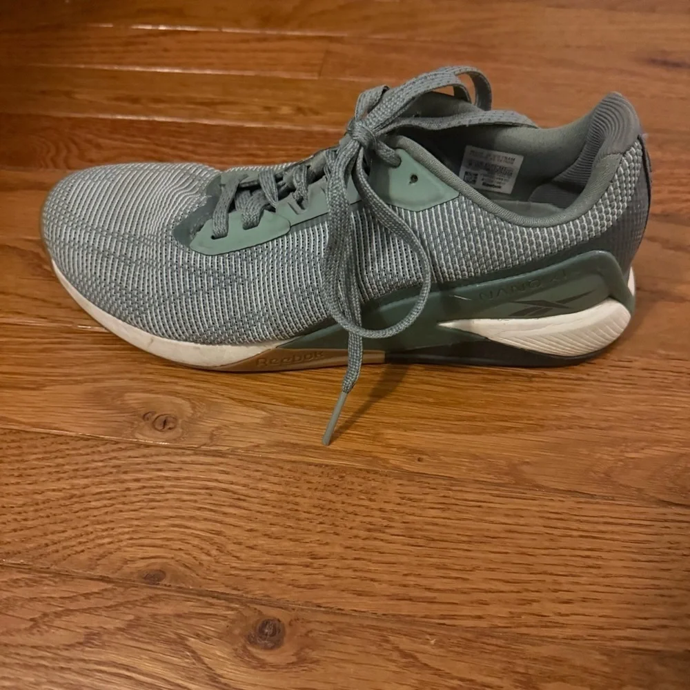 Reebok Men's Nano X1 GRIT Cross Trainer Sneaker Green/White